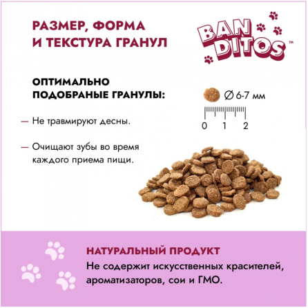 BANDITOS АРОМАТНЫЙ ЯГНЕНОК, сухой корм для стерилизованных кошек